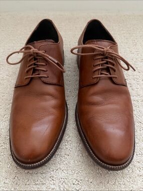 COLE HAAN- Brown Leather Derby Shoes